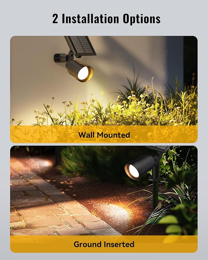 Solar SpotLights Outdoor 6 Pack