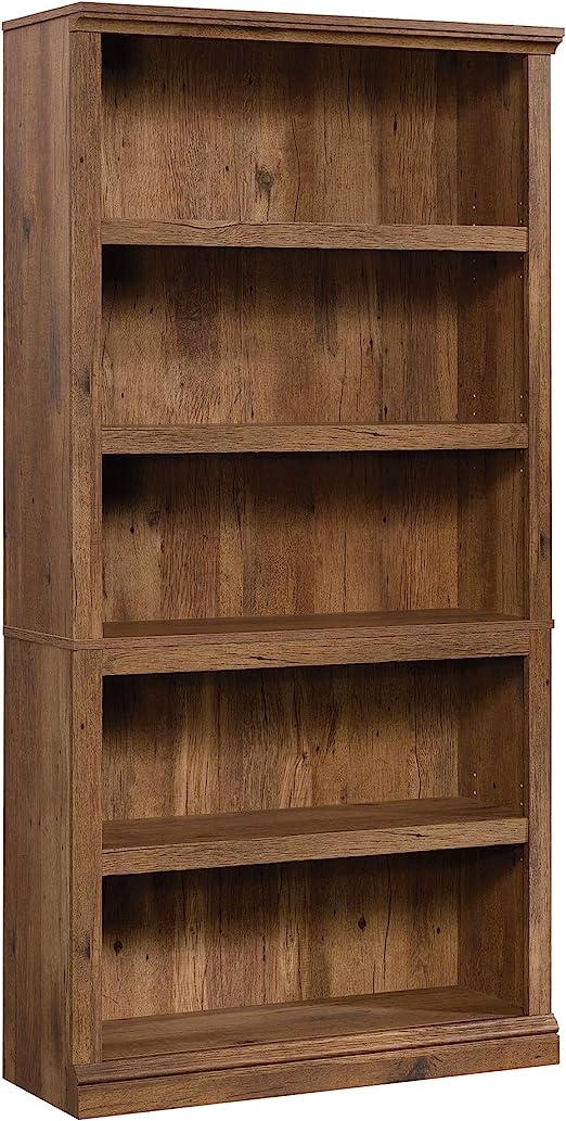 5 Shelf Bookcase, Vintage Oak