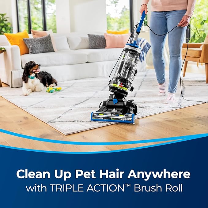 CleanView Swivel Rewind Pet Reach Vacuum Cleaner, with Quick Release Wand, Swivel Steering and Automatic Cord Rewind