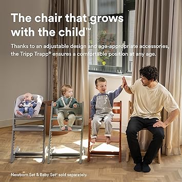 Tripp Trapp Chair, Natural - Adjustable, Convertible Chair