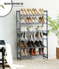 6-Tier Shoe Rack Storage, Metal Shoe Organizer Stand for Garage, Entryway