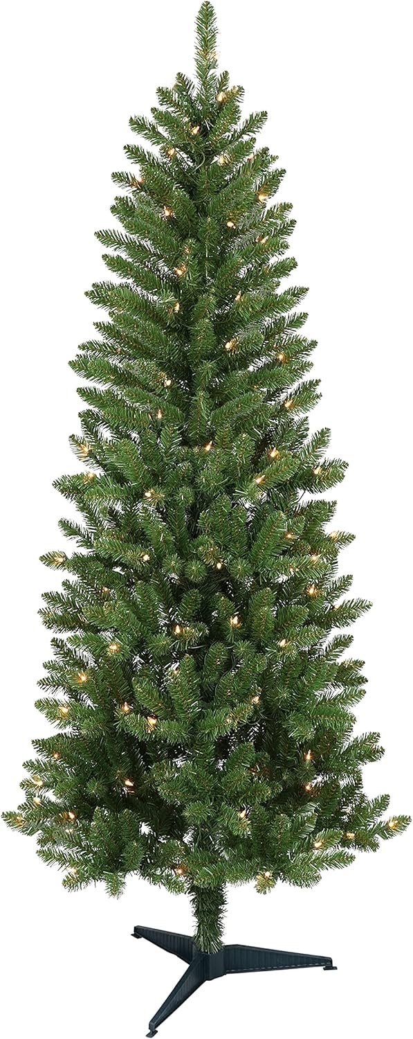 Pre-Lit Carson Pine Artificial Christmas Tree with 150 Lights, Green