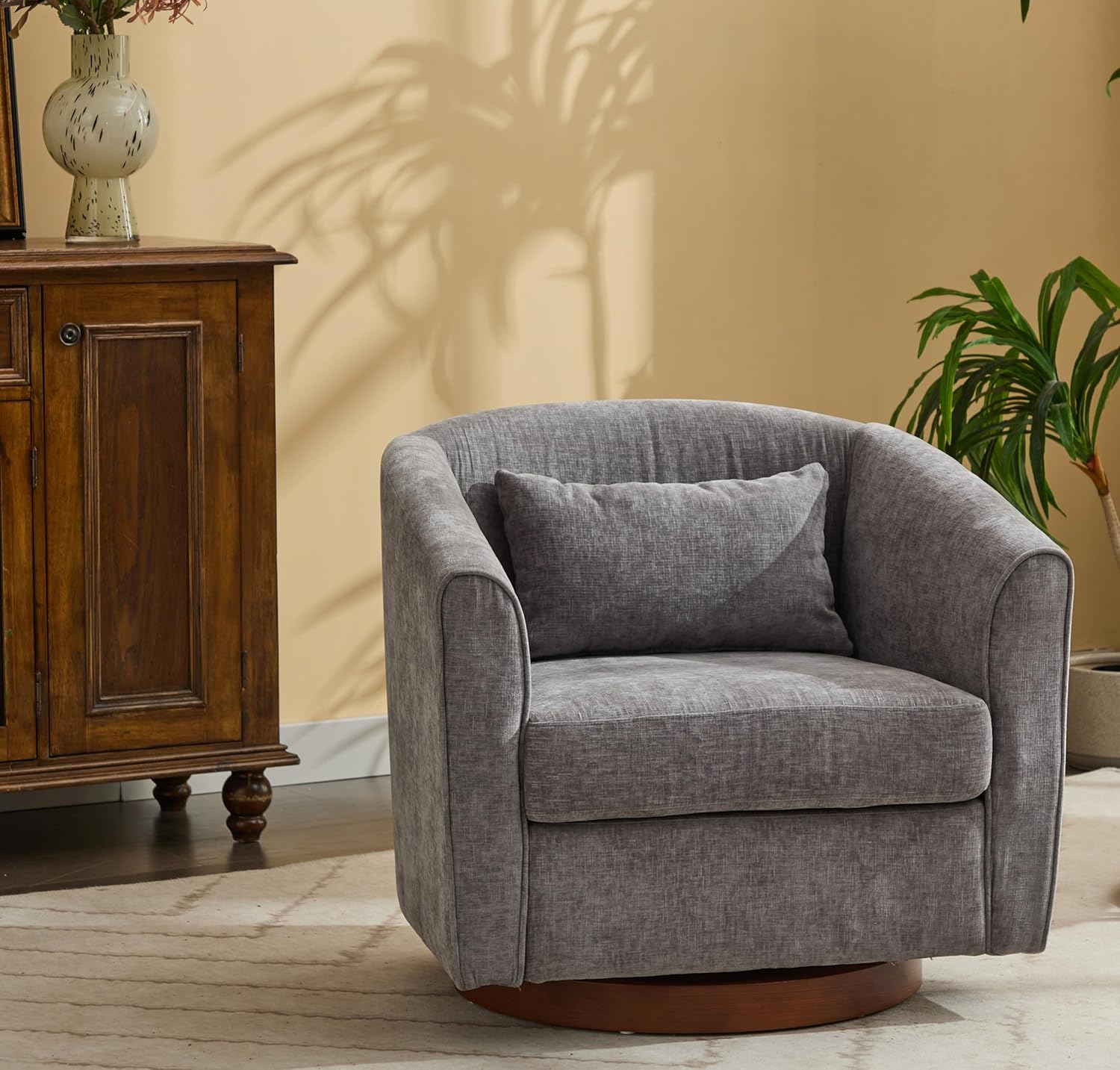 Grey Swivel Accent Chair SHOWROOM ONLY ITEM