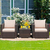 1-Piece Patio Rattan Chair Wicker Sofa w/ Cushion Garden