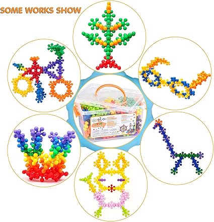 300 Pieces Building Blocks - A Great Kids STEM Toys Eductional Building Toys - Nfinite Creativity Puzzle Toys for Preschool Kids Boys and Girls