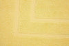 100% Cotton Terry Bath Mats 2 Piece Towel Like Bath Mats (30x21 Inch) Hotel Spa Bathroom Shower Step Out Tub Floor Mats [NOT A Bathroom Rug] Soft Absorbent Washable Mats (Yellow)