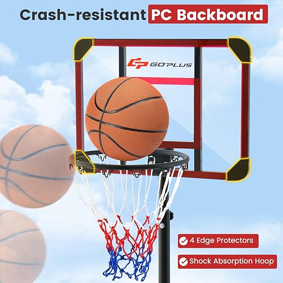 Basketball Hoop Outdoor, Height Adjustable