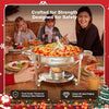Chafing Dishes for Buffet with Glass Lid & Lid Holder - Set of 3