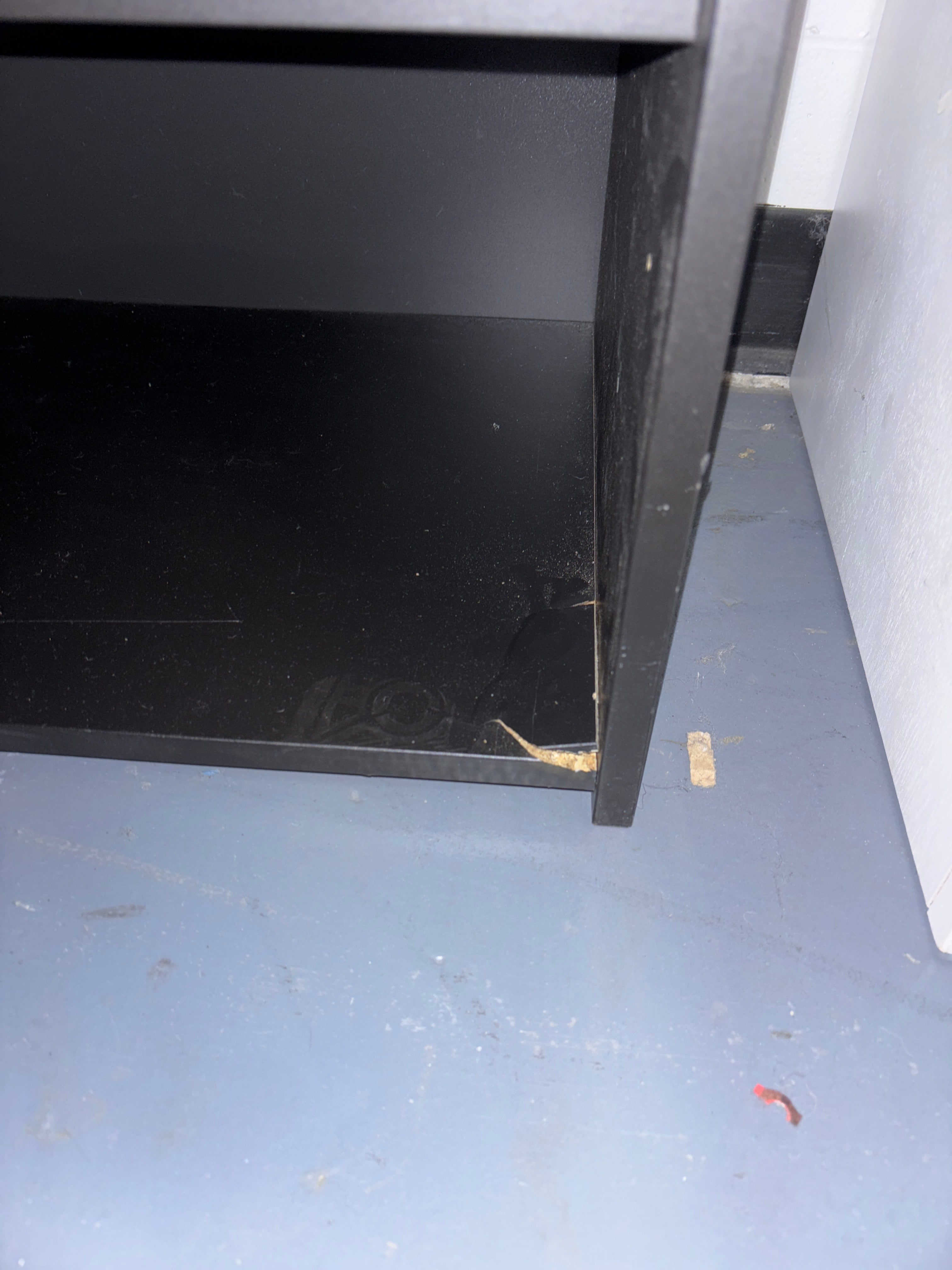 Dorm Storage TV Stand - Black SHOWROOM ITEM