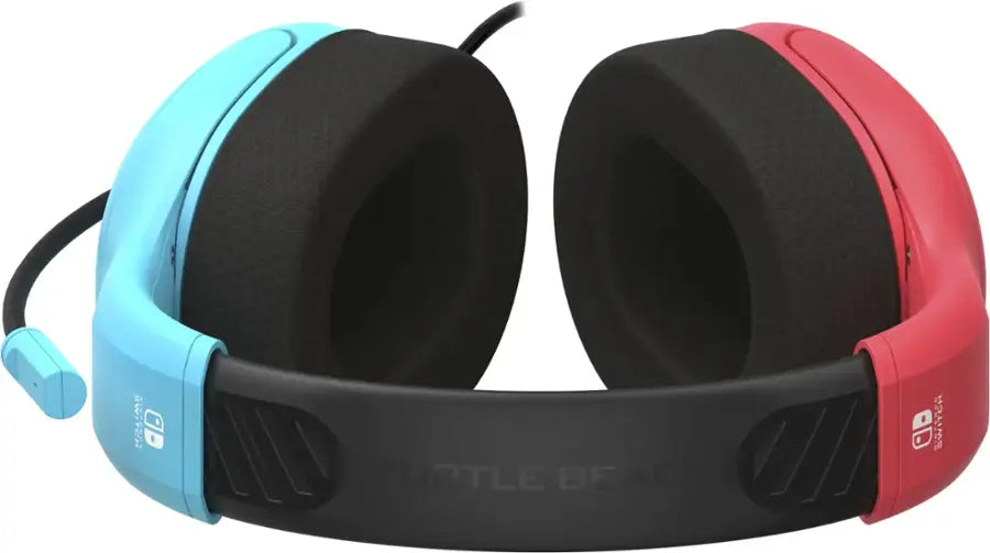 Airlite Fit Wired Gaming Headset for Nintendo Switch & Switch Lite - Neon Blue & Red