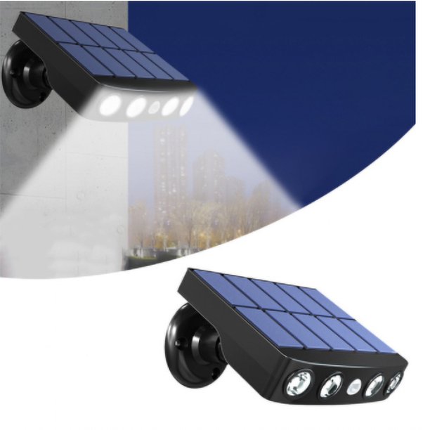 3PX-SOLARLEDRWL Solar LED Motion Wall Light (Set of 2) - 2 Boxes