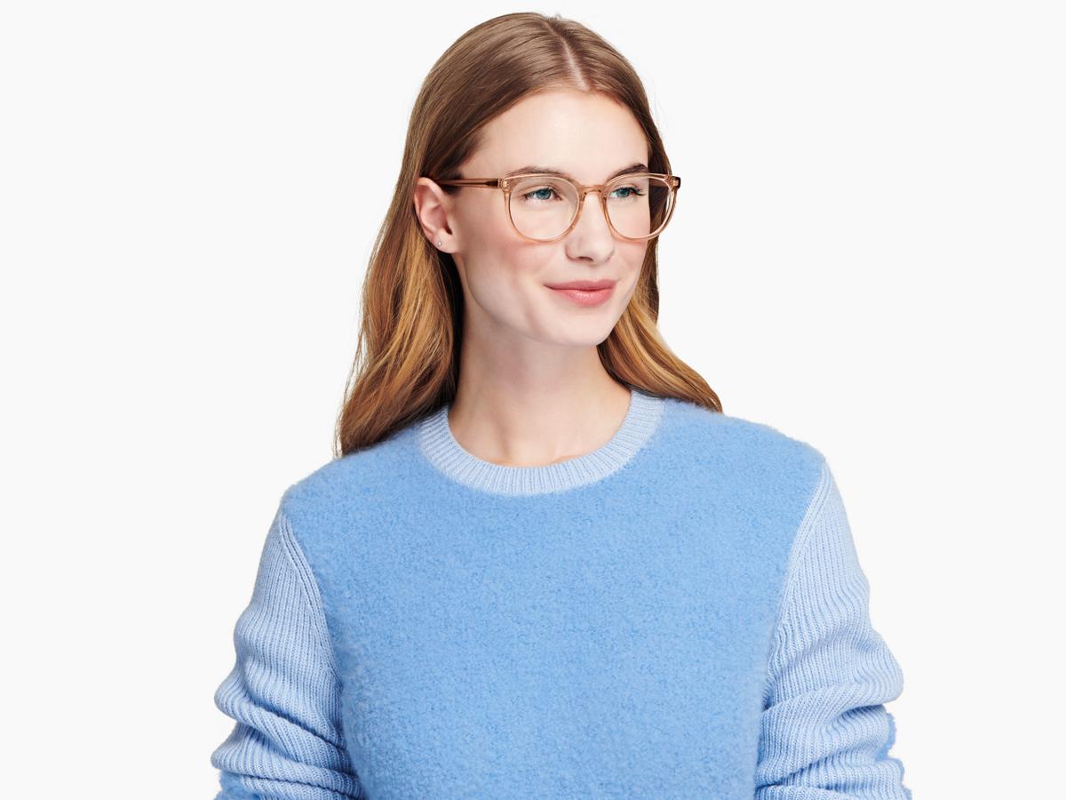 Gillian Eyeglasses Nutmeg Crystal