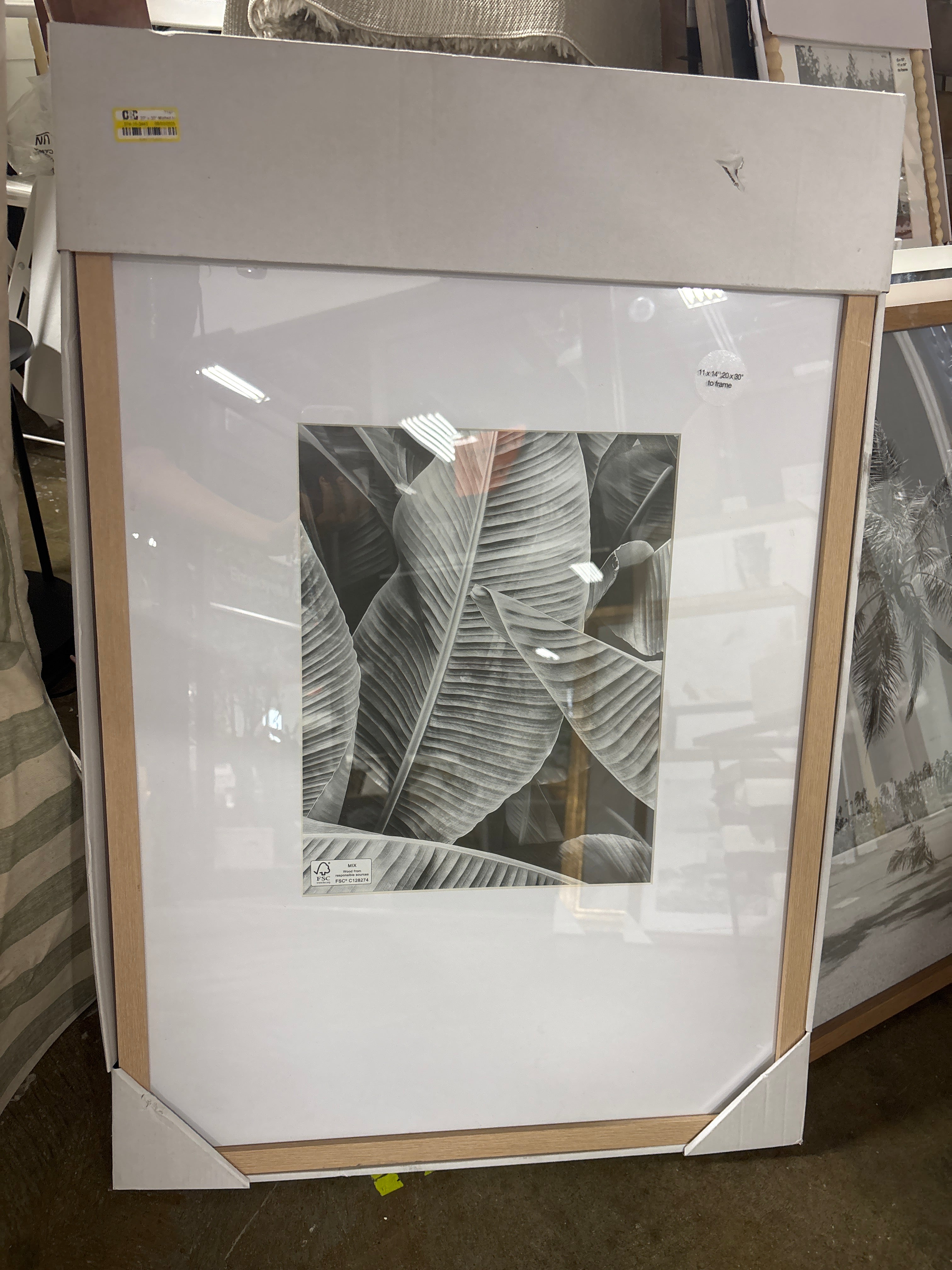 20"x30"  Poster Frame - Light Wood SHOWROOM ITEM