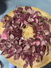 Studio McGee Artificial Leaf Wreath Arrangement Burgundy - Threshold - SHOWROOM ITEMm