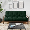 Gel Memory Foam Twin Futon Mattress - Forest Green