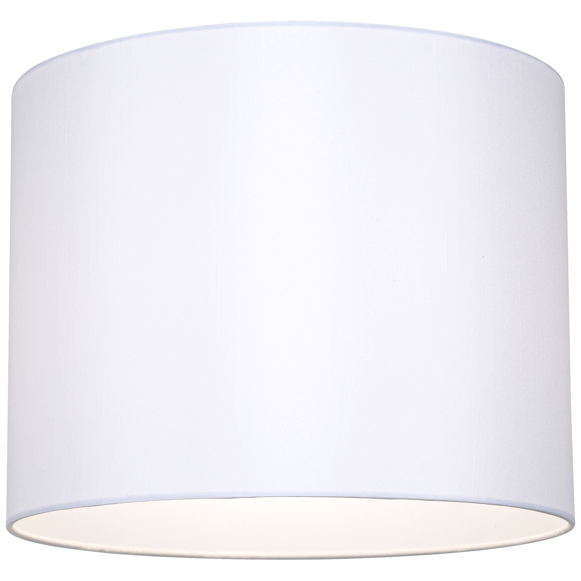 White Hardback Medium Drum Lamp Shade (Spider) Replacement with Harp and Finial