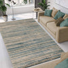 Montauk Striped Pastel Indoor Area Rug, Blue