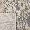 Meadow Kisha Abstract Area Rug, Ivory/Grey, 3'3