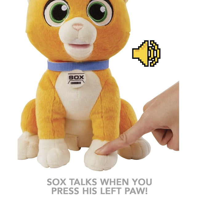 Sox Plush with Sound, Robot Cat Soft Doll Inspired by Character