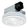 Decorative Satin White 80 CFM Ceiling Bathroom Exhaust Fan with LED Light