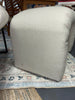 Cicely Waterfall Ottoman - Cream Boucle SHOWROOM ITEM