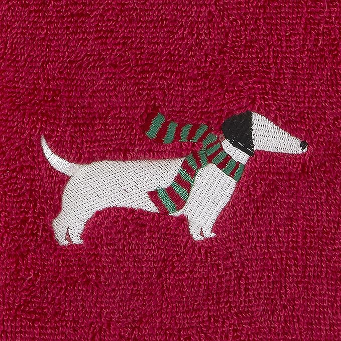 Winter Snow Many Dachshunds Hand Towel 2pc Set, final cut