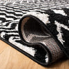 8' x 10' Black/Ivory Moroccan Boho Distressed Non-Shedding Living Room Bedroom Dining Home Office Area Rug