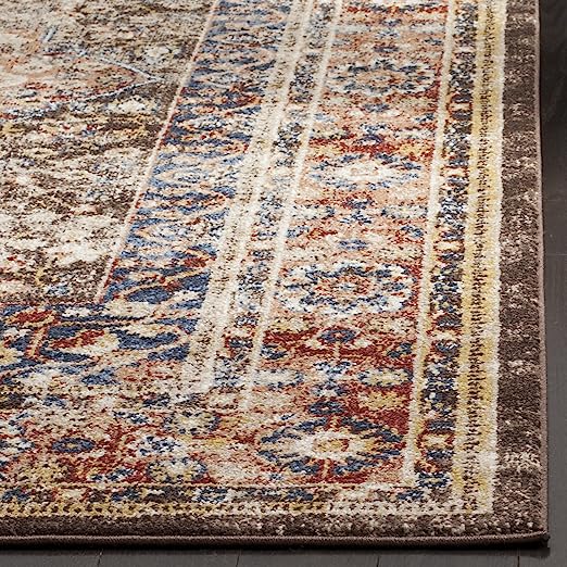 Bijar Collection 10' x 14' Brown / Rust Traditional Oriental Distressed Non-Shedding Living Room Bedroom Dining Home Office Area Rug