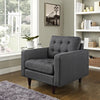 Empress Upholstered Armchair in Gray