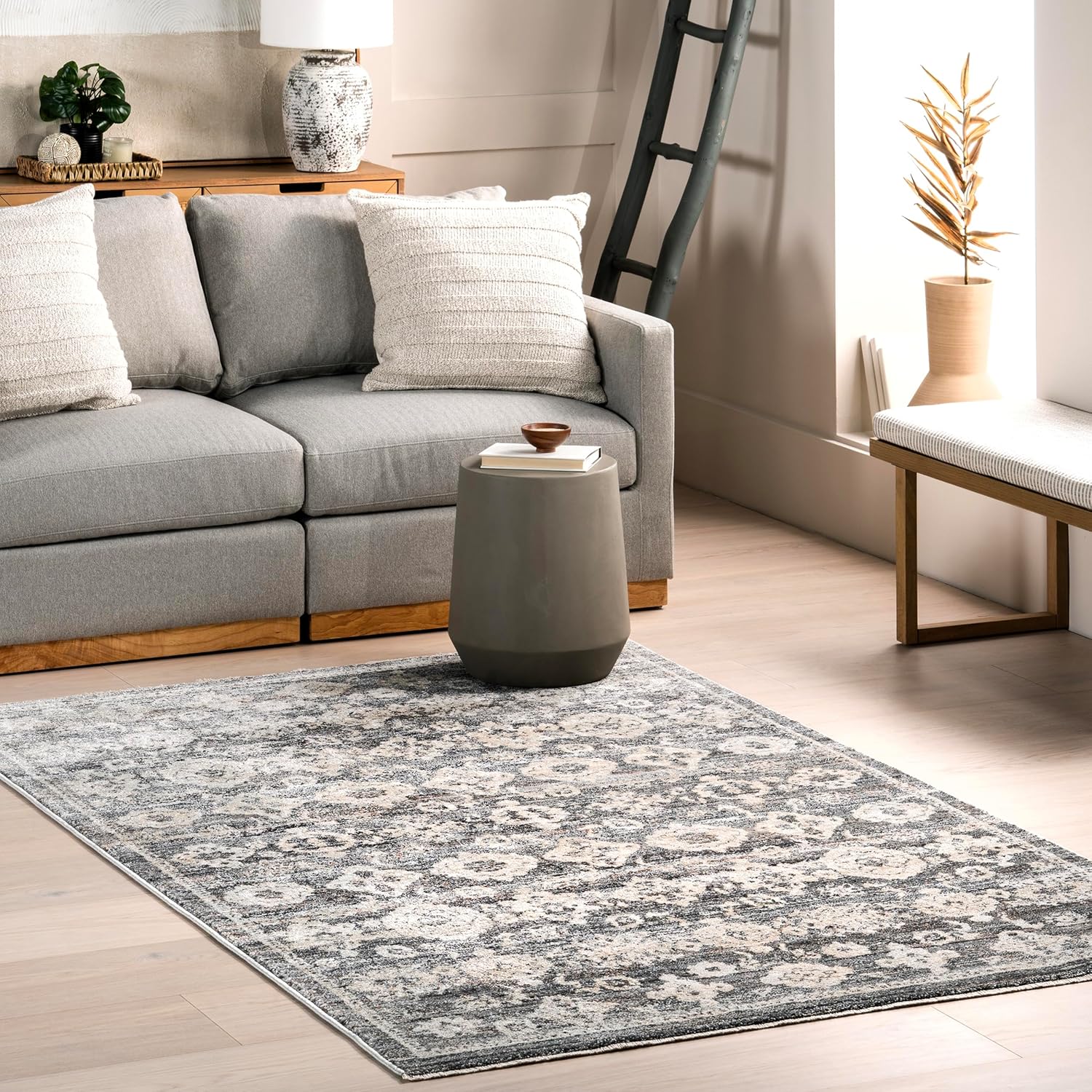 Eco Cycle Floral Machine Woven Rug 8' x 10'