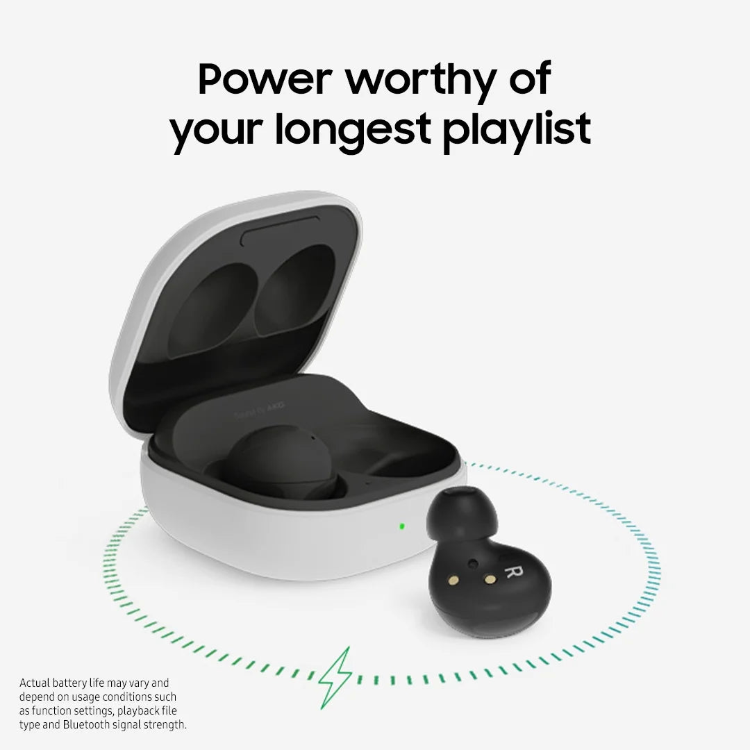 Buds Bluetooth Earbuds, True Wireless with Charging Case, Graphite
