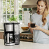 12-Cup Programmable Coffee Maker with Classic and Rich Brews, Water Reservoir, and Thermal Flavor Extraction, Black/Stainless Steel