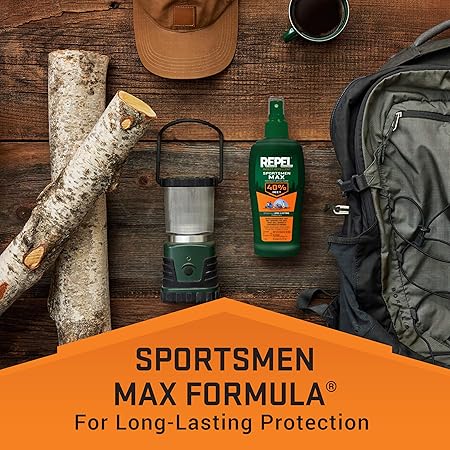 Insect Repellent Sportsmen Max Formula Spray Pump 40% DEET, 12-Pack ,Yellow,
