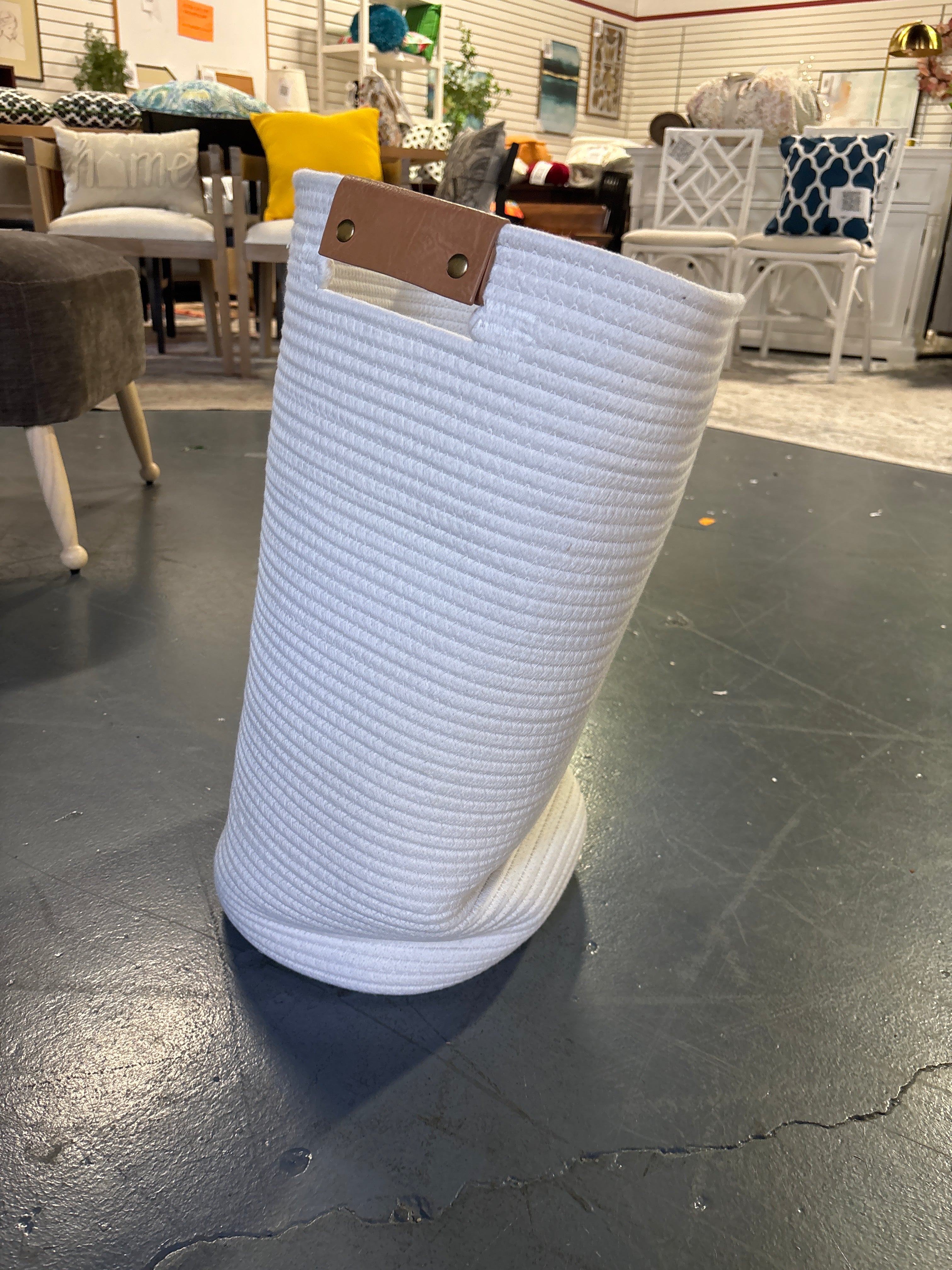 Coiled Rope Laundry Hamper - Brightroom SHOWROOM ITEM