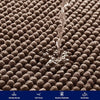Bathroom Rugs Chenille Bath Rug Soft Short Plush Bath Mat Soft Shower Mat Water Absorbent Shower Mat Quick Dry Machine Washable(Brown,16
