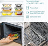 8 Pack Glass Containers Set for Food Storage with Airtight Lids, Meal Prep Container Glass