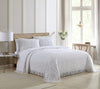 Medallion Chenille Bedspread, King, White