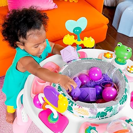 Bounce Bounce Baby 2-in-1 Activity Jumper & Table - Playful Palms