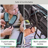 3D Mini Convenience Stroller – Lightweight Stroller with Compact Fold, Multi-Position Recline, Canopy with Pop Out Sun Visor – Umbrella Stroller for Travel and More, Slate Grey