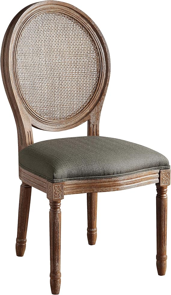 Stella Oval Back Dining Accent Chair, Otter Green