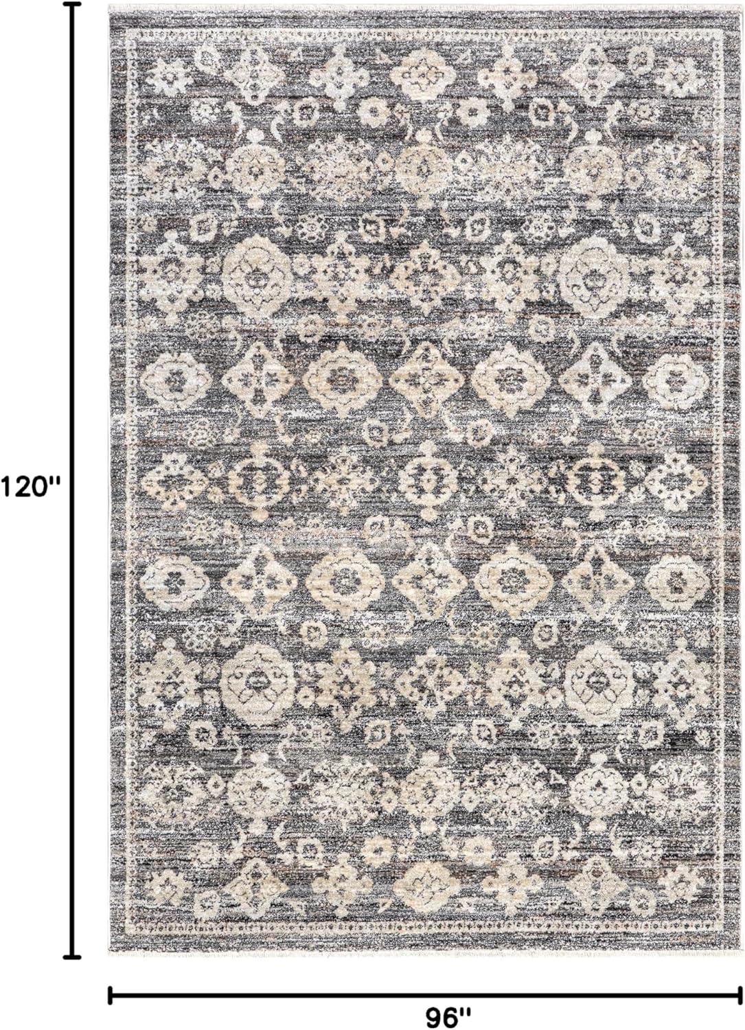 Eco Cycle Floral Machine Woven Rug 8' x 10'