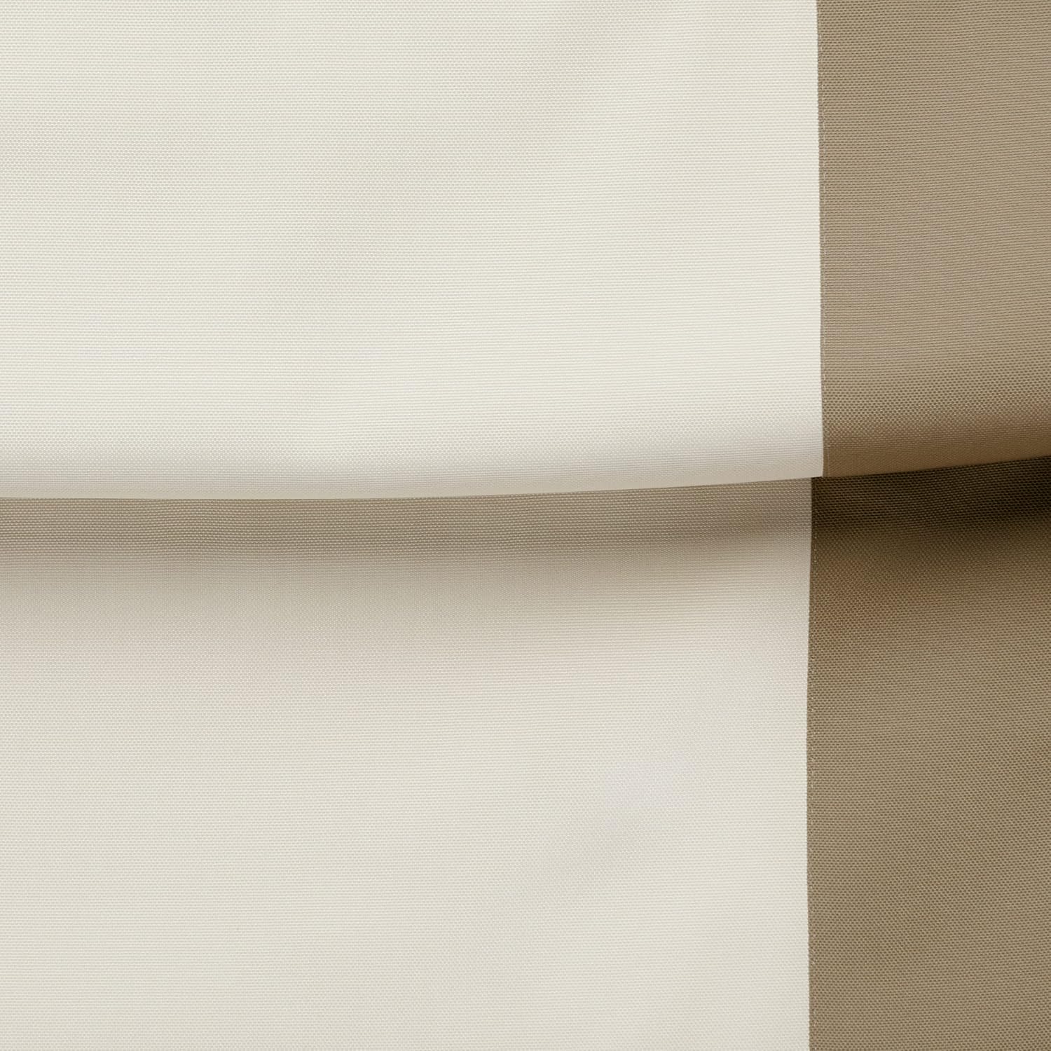 Frontera Natural/Taupe Solid Blackout Roman Shade