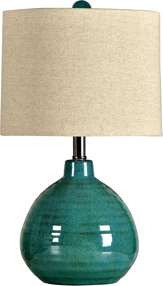 Table Lamp, Turquoise