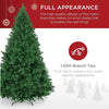 Artificial Christmas Tree, Premium Unlit Hinged Design, Dense Branches Realistic Holiday Décor w/Easy Assembly, Base