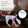 Mesh Grazing Holiday Reindeer Lawn Decoration with Cool White Lights