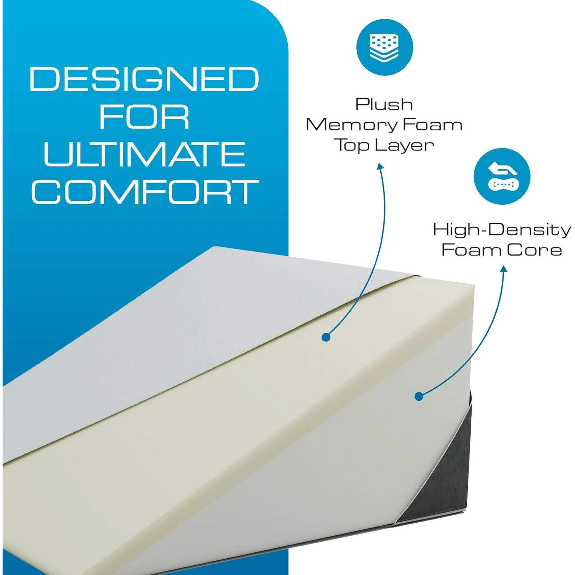 Bed Wedge Pillow with Memory Foam Top – Snoring Pillow