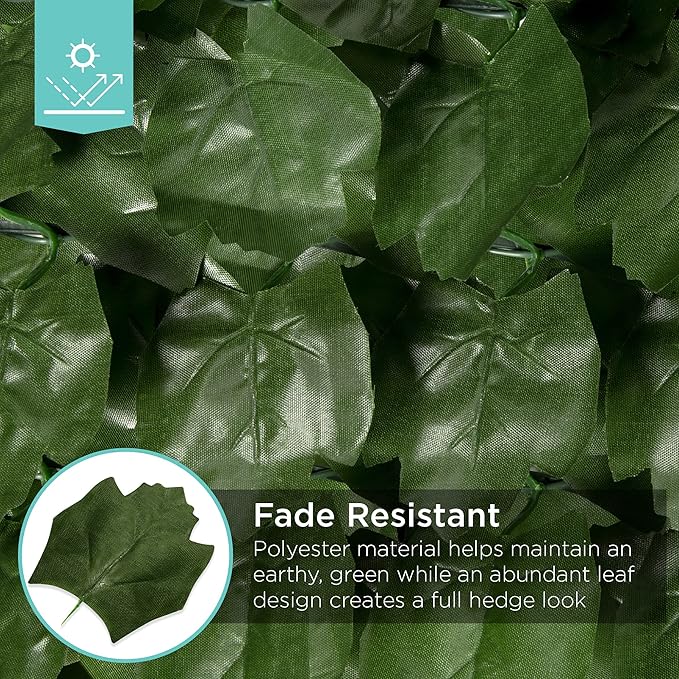 Artificial Faux Ivy Arrangement Hedge Privacy Fence, Yard