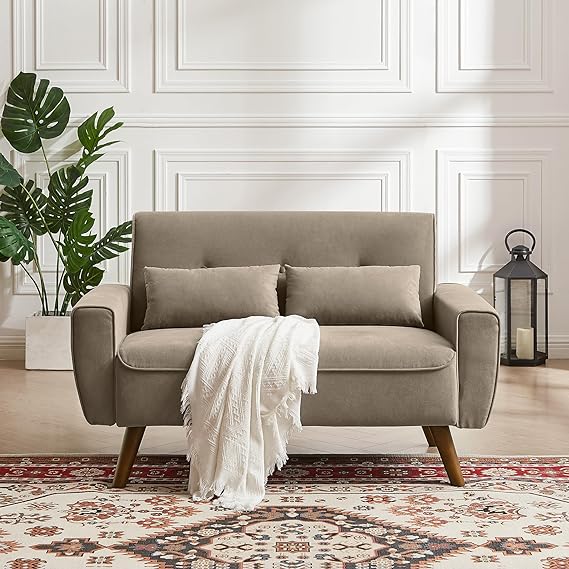 48.82" Small Tufted Loveseat Sofa