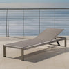 SET OF 2 Home Cape Coral KD Outdoor Mesh Chaise Lounge, Gray