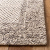 9' x 12' Ivory/Grey Handmade Premium Wool Area Rug